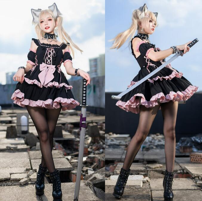 lolita ワンピース　コスプレー衣服