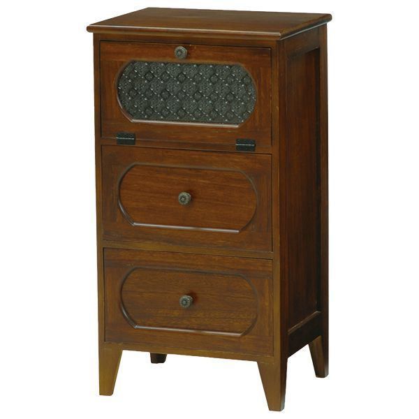 チェスト おしゃれ 3段 収納 幅42×奥行32×高さ78cm