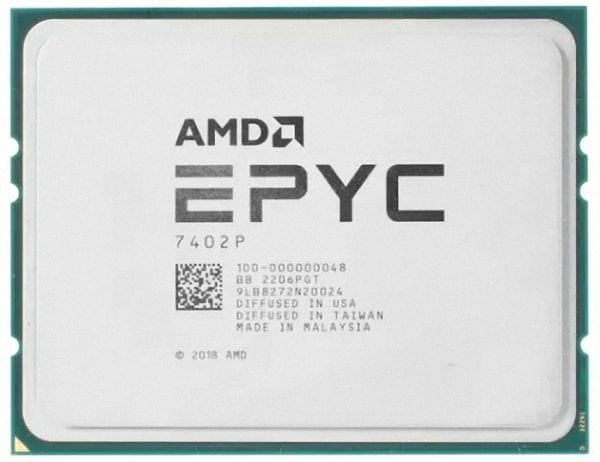AMD EPYC 7402P 24C 2.8GHz 3.35GHz 128MB Socket SP3 1P 180W