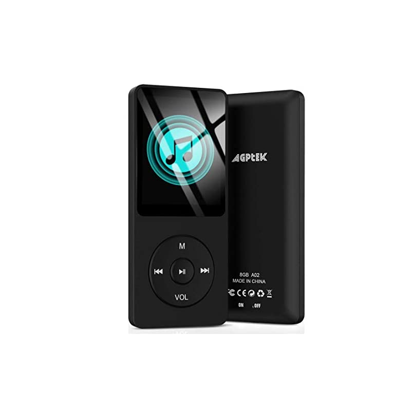 MP3プレーヤー 音楽再生なら最大70時間のロスレスサウンド（容量8GB)(ブラック)