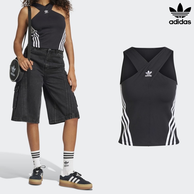 [ADIDAS] アディダス レディース ADILENIUM 2 タンクトップ ブラック / TANK TOP BLACK