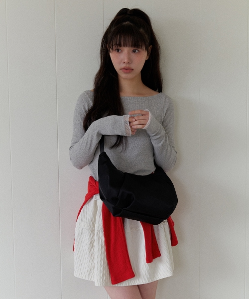 【OVHEE】 Loeb Nylon Hobo Bag_Black ショルダーバッグ 正規品