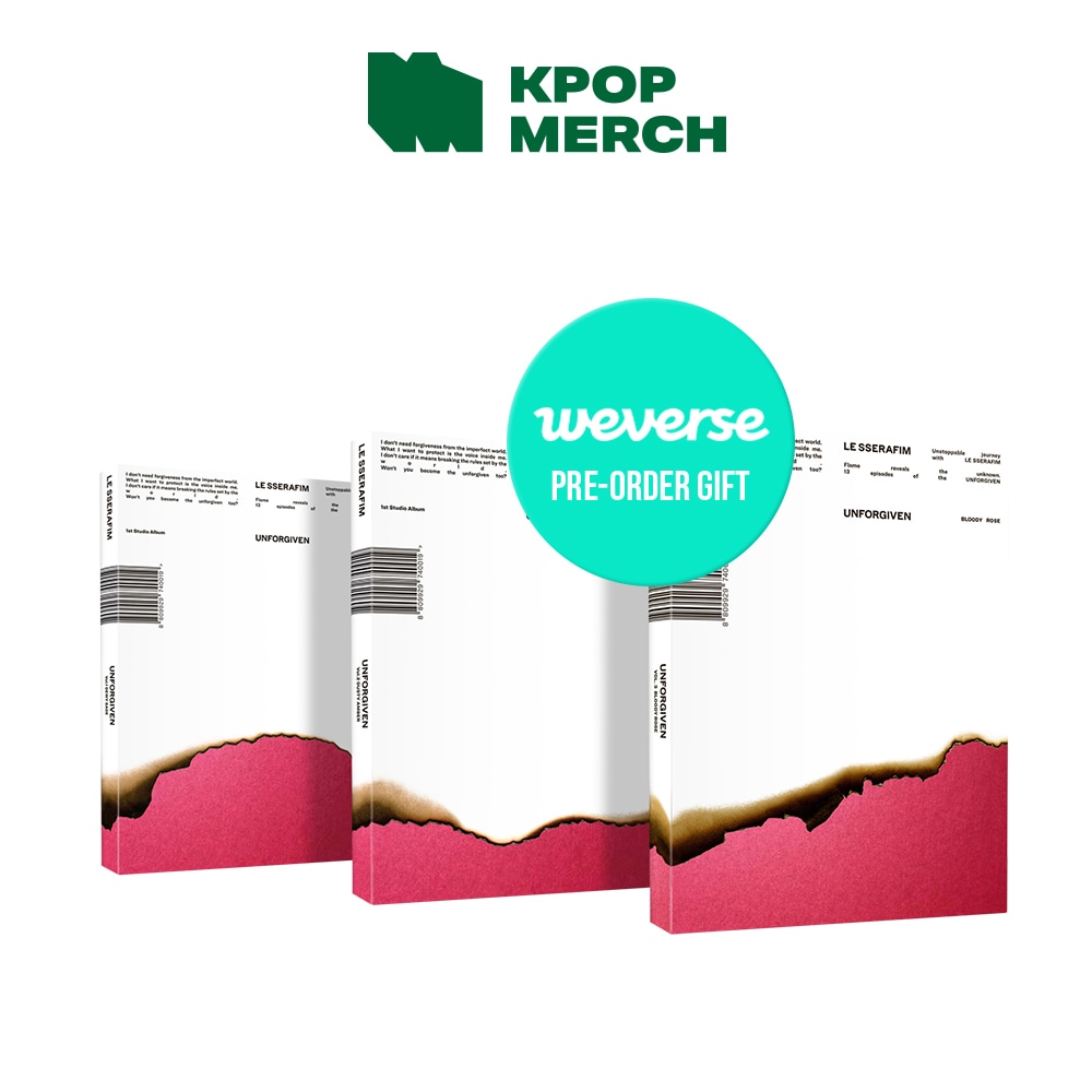 【WEVERSE 特典選択】 LE SSERAFIM - UNFORGIVEN / PHOTOBOOK VER / アルバム3種セット