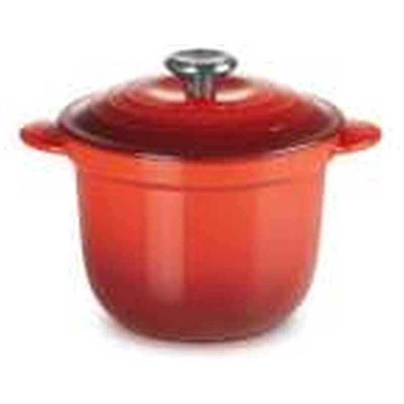 LECREUSET　ココット・エブリィ 18 チェリーレッド (SSツマミ)　21110180600460