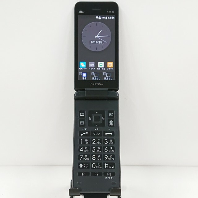 GRATINA KYF42 au ブラック 送料無料 本体 c14426 【中古】