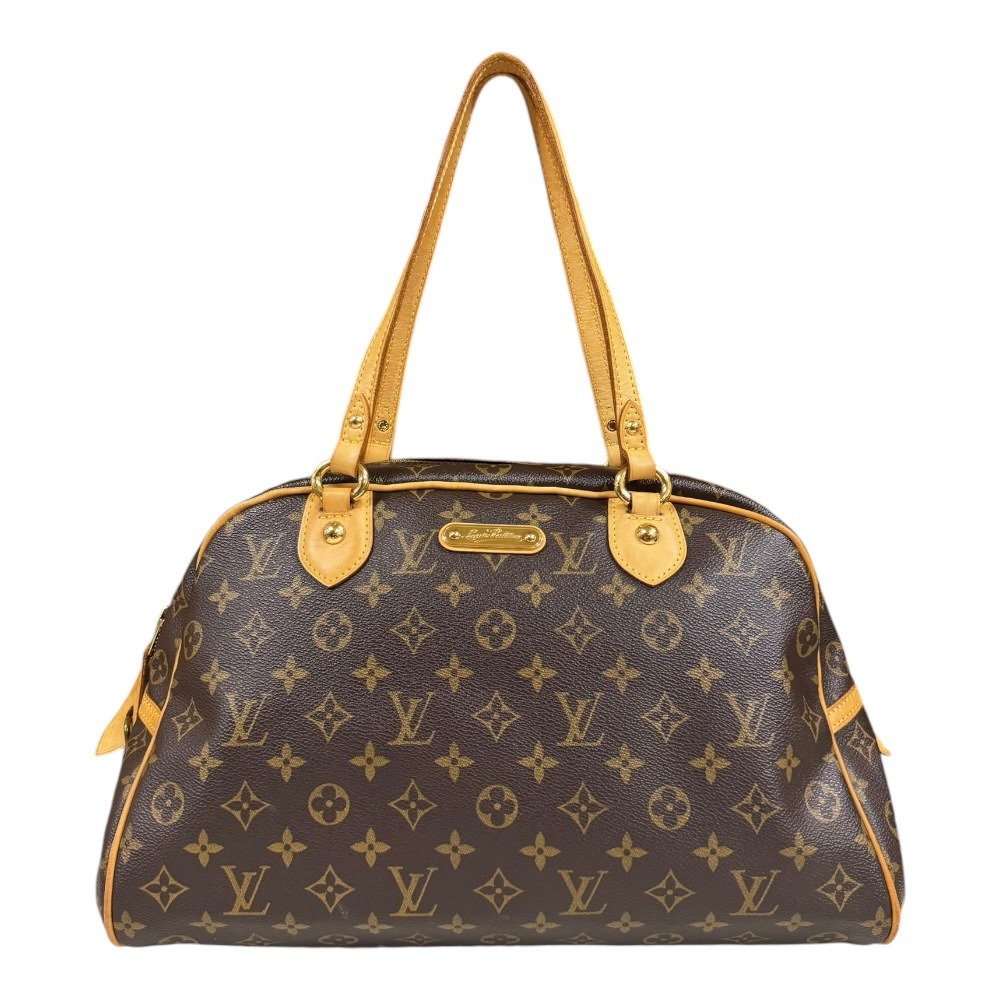 ルイヴィトン モントルグイユGM モノグラム ショルダーバッグ モノグラムキャンバス M95566 ブラウン LOUIS VUITTON 中古