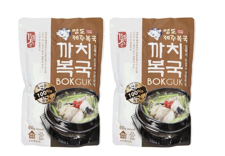 韓国料理　フグのスープ　650ｇ　２個　까치복국 650g