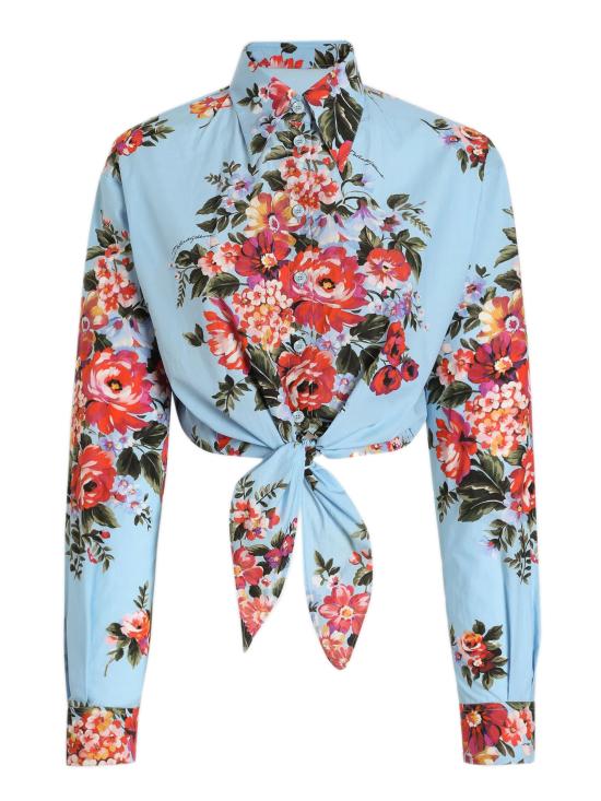 DOLCE & GABBANA Women Shirts F5T76THS5UU HC5ZO Clear Blue