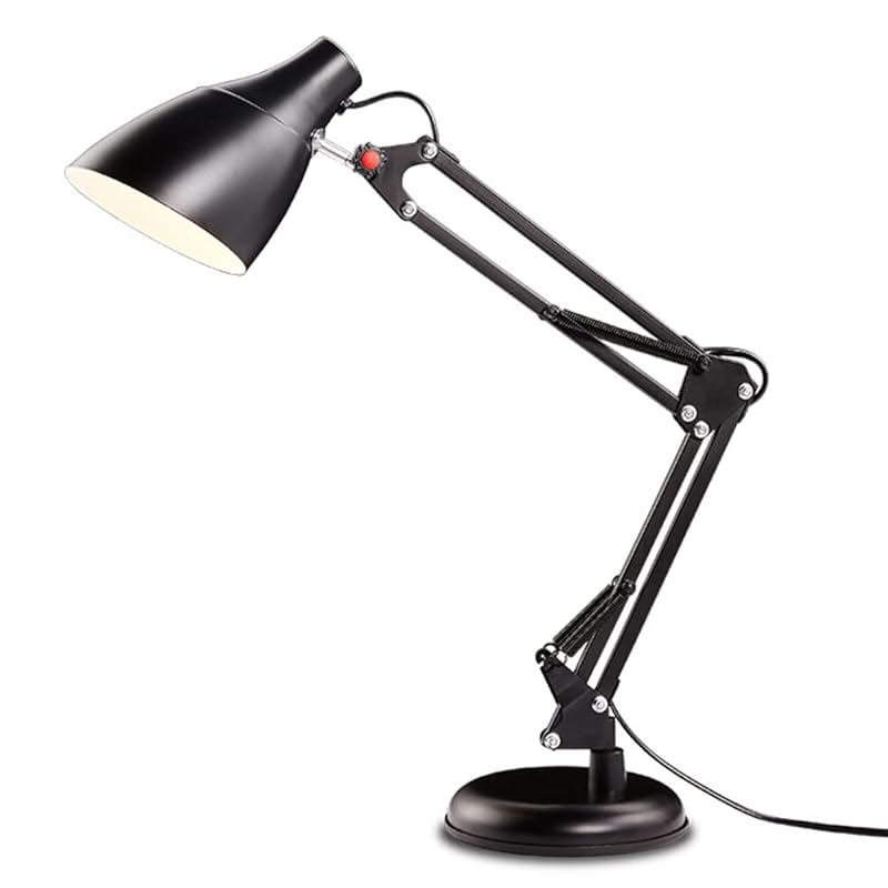 Makilight デスクライト 12W アームライト 目に優しい LEDスタンド E27金口 LEDライト 調色3段階 電気スタンド LED電球付属 卓上ライト コンセント式 角度調節可能 簡単操作