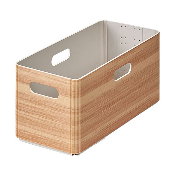 （まとめ）キングジム キーニスタッキングユニットボックス S ナチュラル KW1012ナチ 1セット(3個)(×5セット)