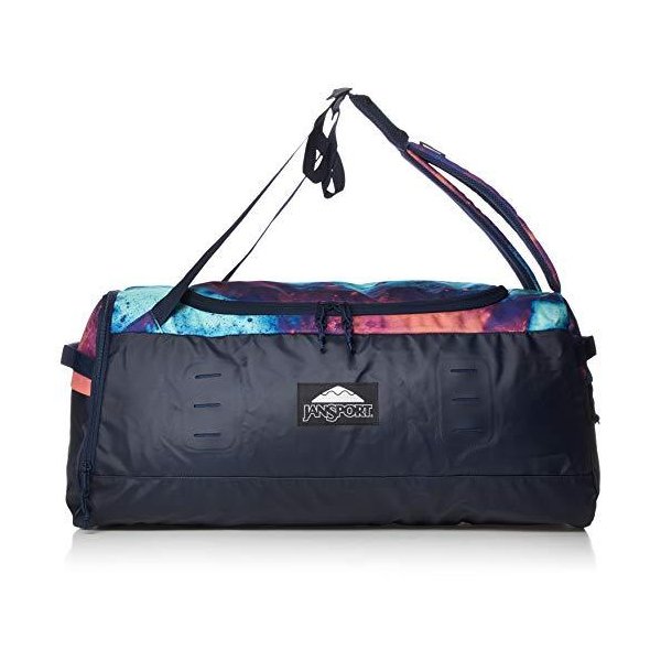 JanSport Good Vibes Gear Hauler 56 - Durable Duffle and Backpack Travel Bag， Outer Space， 56L 並行輸入品