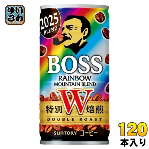 サントリー BOSS ボス レインボーマウンテンブレンド 185g 缶 120本 (30本入×4 まとめ買い) 缶コーヒー 珈琲 コーヒー飲料