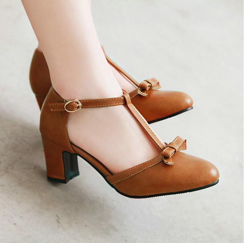 ロリータ 靴 パンプス ロリータシューズ パンプス Lolita靴 丸トウ お嬢様 美脚 履きやすい 　ロリータ 太ヒール リボン ストラップ パンプス コスプレ ロリータ 靴 フォーマル 女子用今日 5,083円