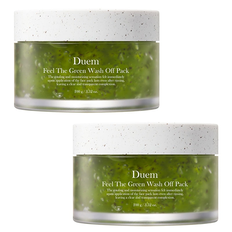 1+1! フィールザグリーン ウォッシュオフパック 100g 水分パック 洗い流すパック ウオッシュオフパック 鎮静 毛穴収れん 角質除去