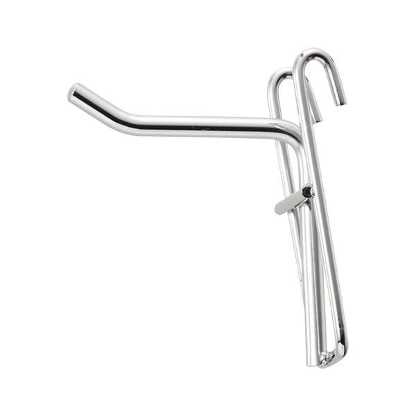 （まとめ）店研創意 ストアエキスプレス スリムNフック φ5mm L5cm クロームメッキ 1パック（10本） 10セット