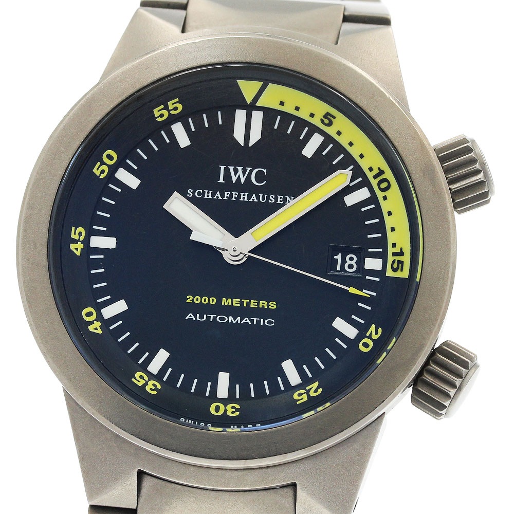 IWC SCHAFFHAUSEN IW353803 アクアタイマー オートマティック2000 デイト 自動巻き メンズ _962510【中古】
