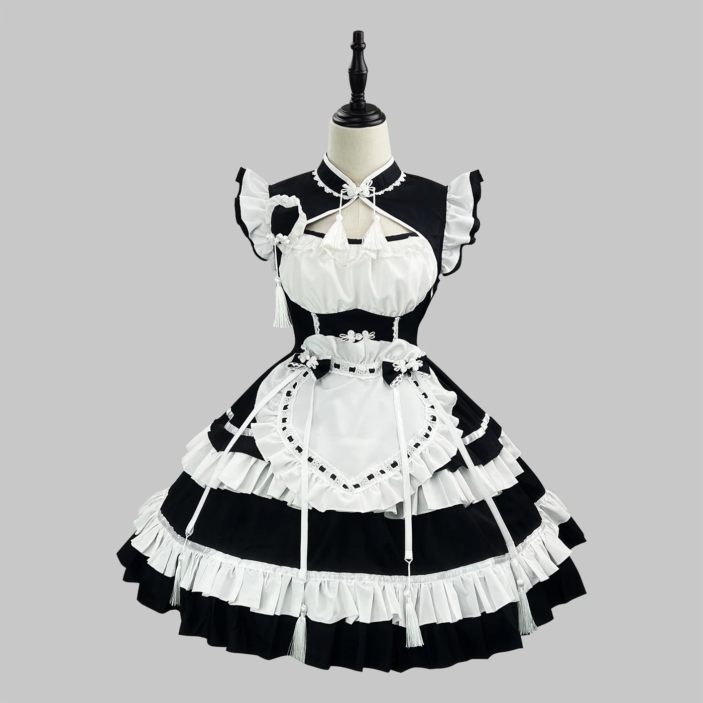 【2025新作】2025新作韓国メイド服cos新韓国ロリータメイド制服セットワンピース