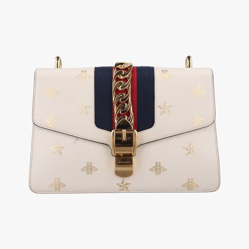 シルヴィホワイトレザー524405E028928100中古