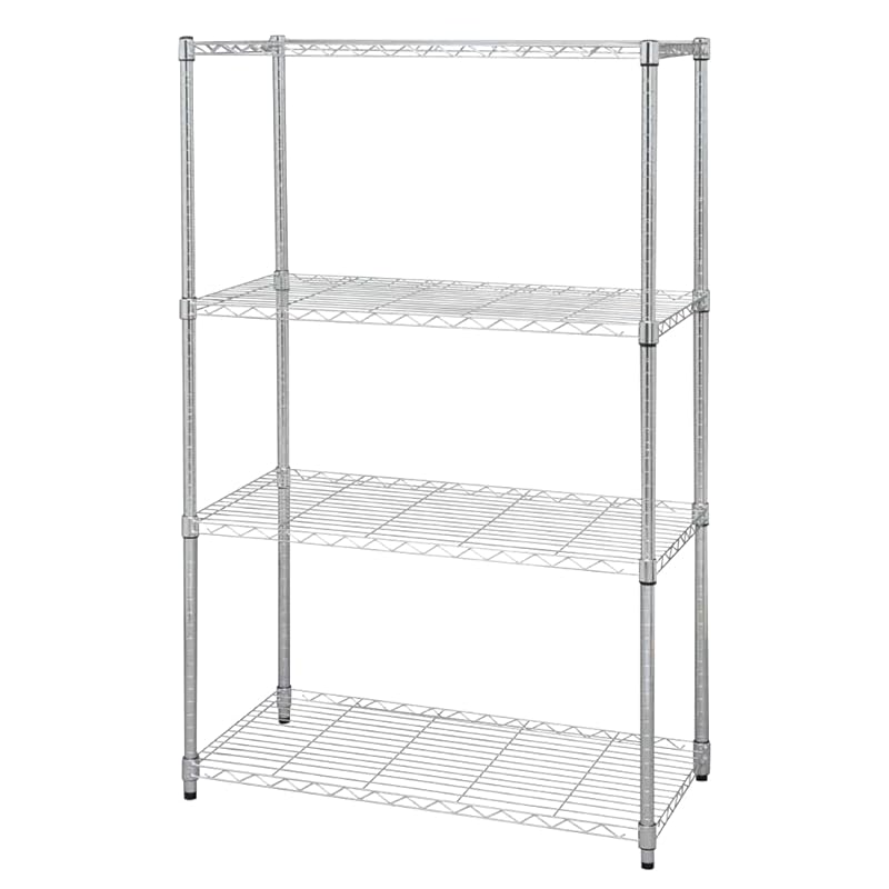 即納：アイリスオーヤマ ラック メタルラック 本体 新モデル 幅91×奥行46×高さ151cm 4段 耐荷重75kg ポール径25mm スチールラック サビに強い 防サビ加工 棚 シェルフ SE-91