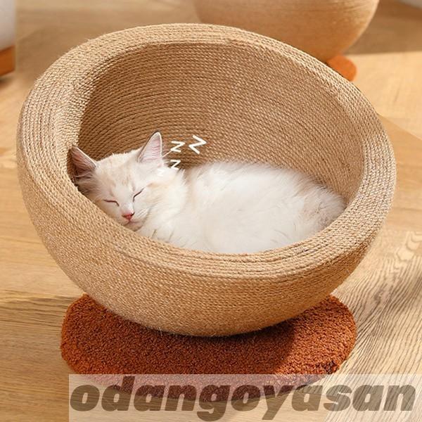 【2枚購入で100円OFF】猫 猫用爪とぎ 猫爪研ぎ 猫ベット サイザル麻つめとぎ 球 ボール 手作り 倒れない 猫ハウス 猫爪とぎ おもちゃ 安定感 玩具 おしゃれ