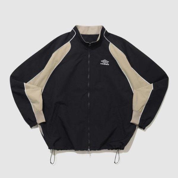 ウィンドブレーカー KQF UQ121CJK25-BLK エンジニアード スタンネック ウォームアップ ウィンドブレーカー ジャケット / BLACK