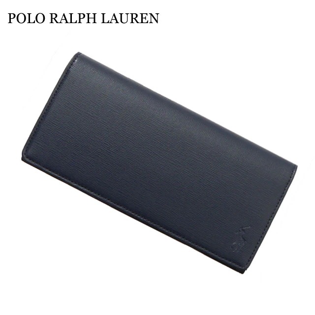ポロ ラルフローレン POLO RALPH LAUREN P-1011ORIN LEATHER LONG WALLET 長財布 NAVY 271-000435-017
