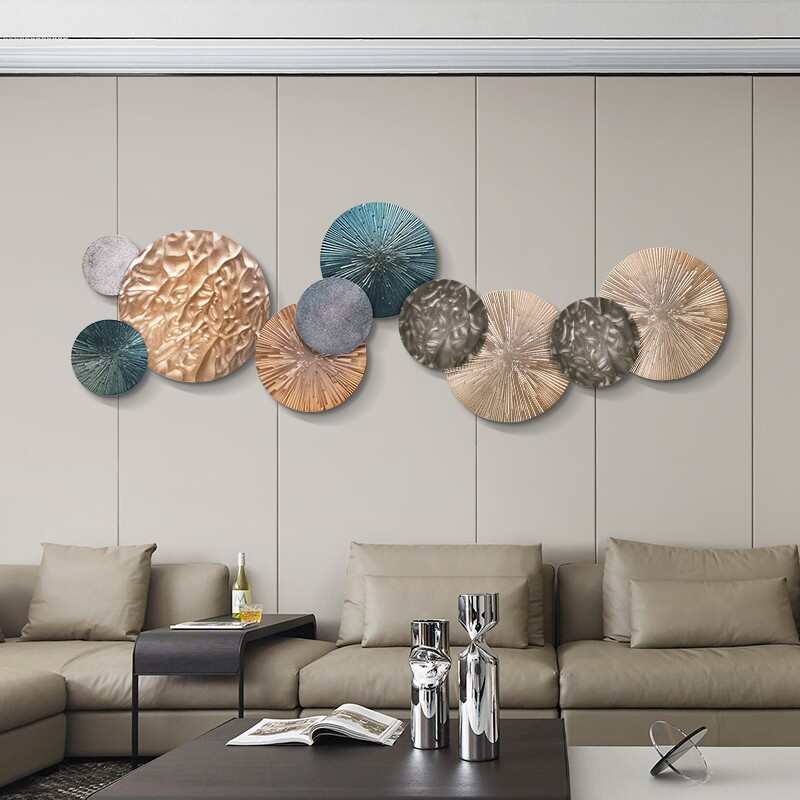 鉄アート壁飾り 軽奢華ウォールデコレーションおしゃれなリビング・ダイニングの鉄アート壁飾り 壁掛けアート 金属製ウォールデコレーション ソファバックウォール用 高級感溢れるデザイン 北欧風 54,301円