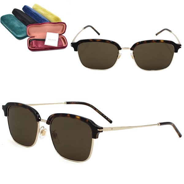 サングラス GG1733SK-002 サングラス アジアンフィット メンズ レディース ユニセックス ハバナ ゴールド ブラウン