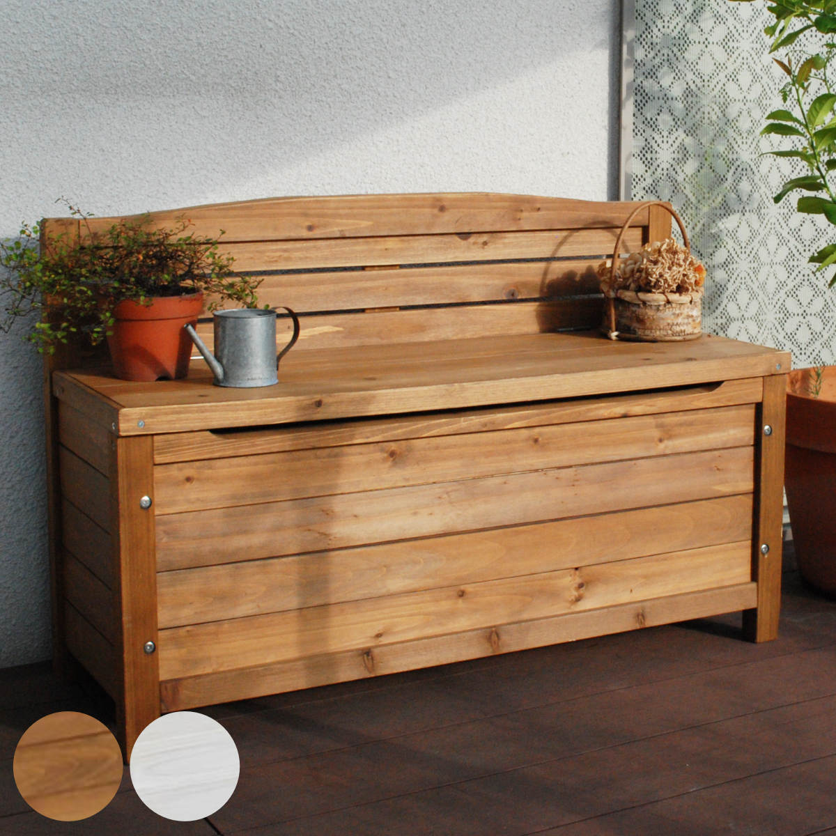 収納ボックス ベンチストッカー 天然木 ガーデンベンチ 天然木製 ボックスベンチ 木製 屋外 物置き 屋外収納 ウッドチェア 庭先 木製ベンチ 屋外物置 木製物置 ベランダ 庭 バルコニー 12,950円