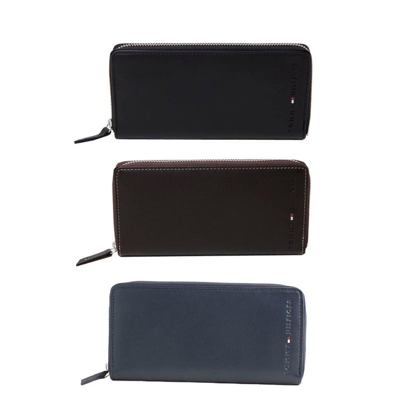 ラウンドファスナー長財布 WELLESLEY 小銭入れ付き レザー メンズ ロゴ 31TL13X015 80665 80666 BOX付