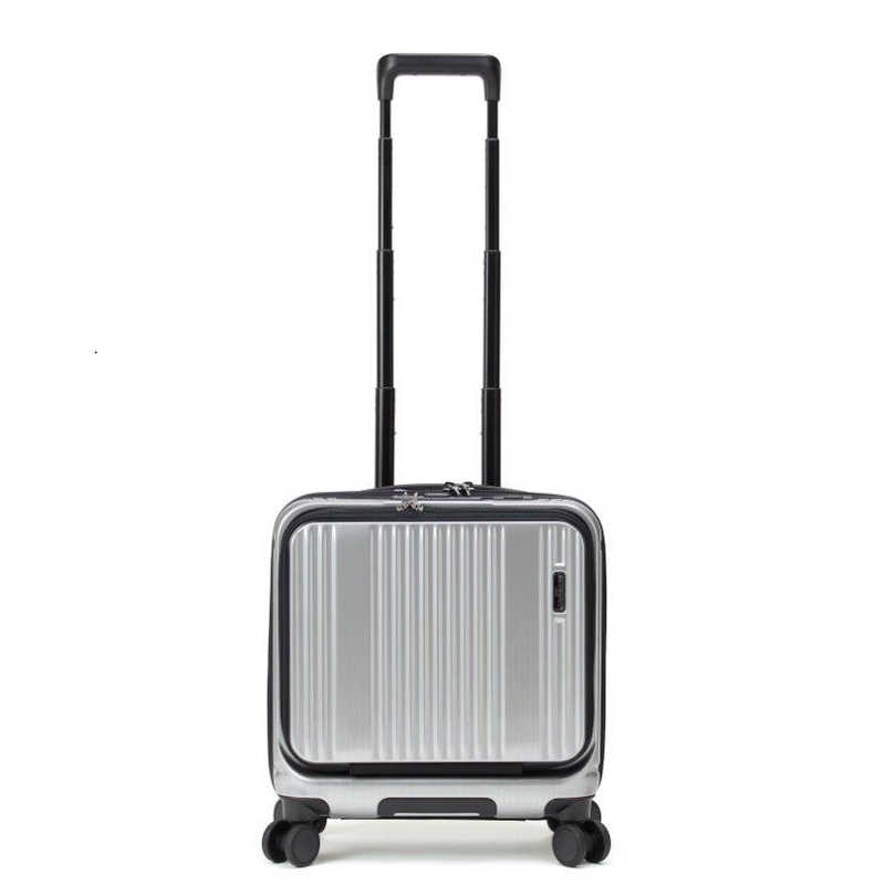 BERMAS　INTER CITY 【バーマス インターシティ】 機内持ち込み SSサイズ フロントオープン シルバー [TSAロック搭載 /33(L) /1泊～2泊]　60523