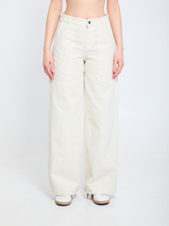 MONCLER Women Denim Pants L10932A00003 BEIGE