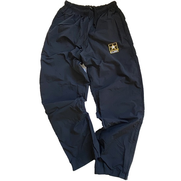 アクセントアパレル U.S.アーミー フィジカル トレーニング パンツ ナイロンパンツ ミリタリー ブラック イエロー