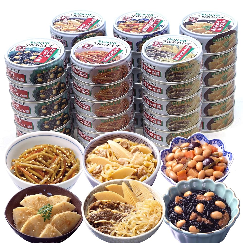 サンヨー堂 缶詰 おかず 6種×各6缶 計36缶セット 美味しい 防災食 非常食 保存食 巣ごもり 備蓄食料 買い置き 在宅 地震 災害 対策 災害