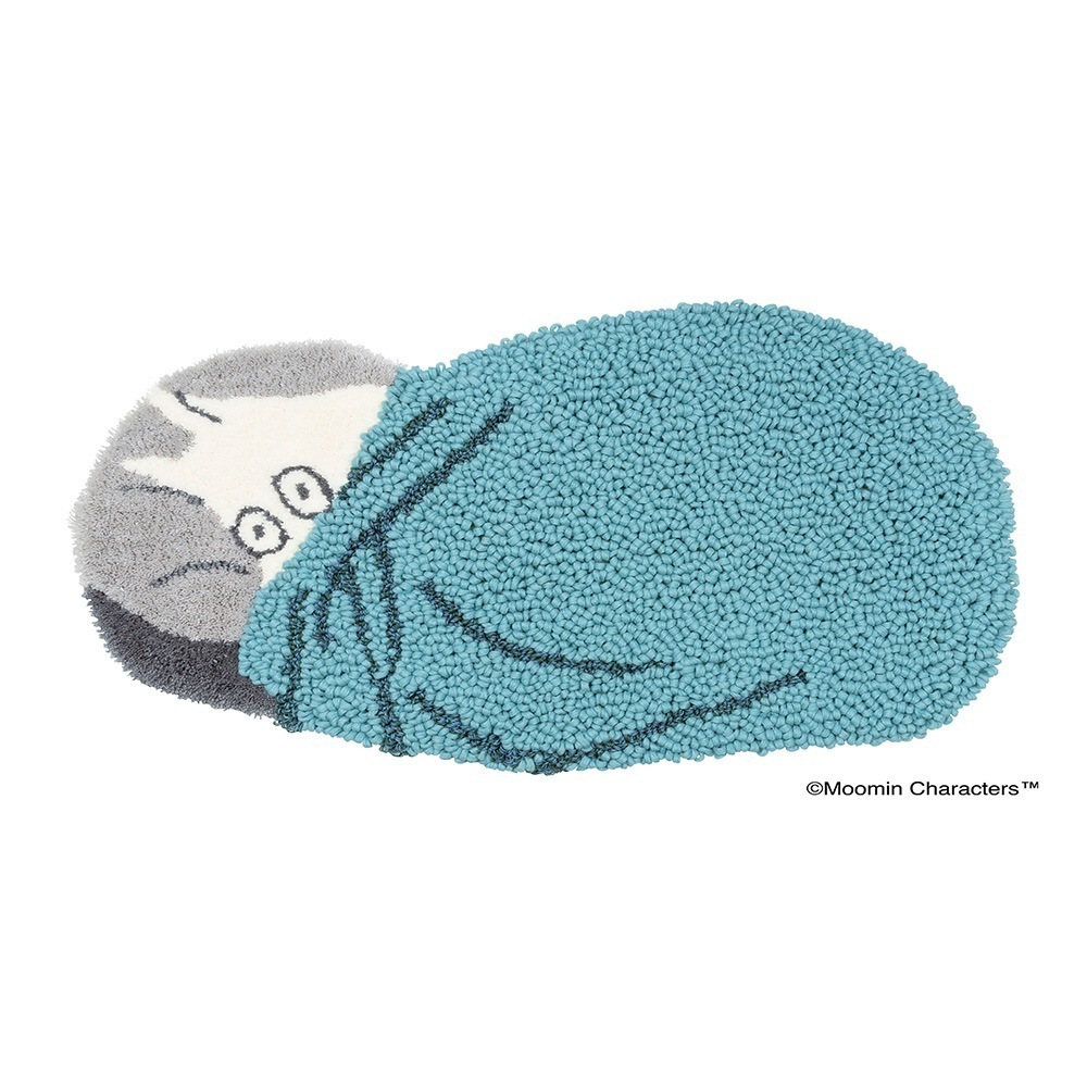 ラグ マット 眠れないムーミン 北欧 かわいい 楕円形 MOOMIN 45×75cm