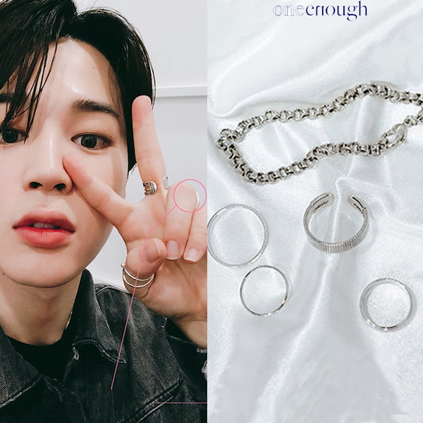 ★BTS JIMIN 着用★ONE ENOUGH★Layered Chain Set Qoo10] one enough BTS JIMIN 着用[ONE ENO