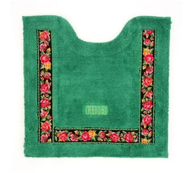 フェイラー FEILER トイレマット レーシーローズ　LR-159604　グリーン