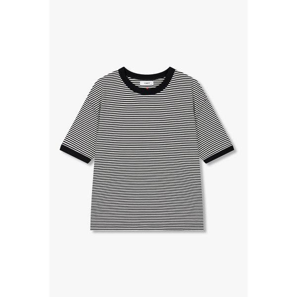 [再注文] ストライプ リップ 半袖 Tシャツ 9106222777105