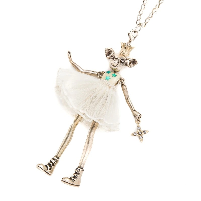 セルバン ギャゾット（Servane Gaxotte） 王冠コアラ ドールネックレス 足長タイプ PARIS フランス