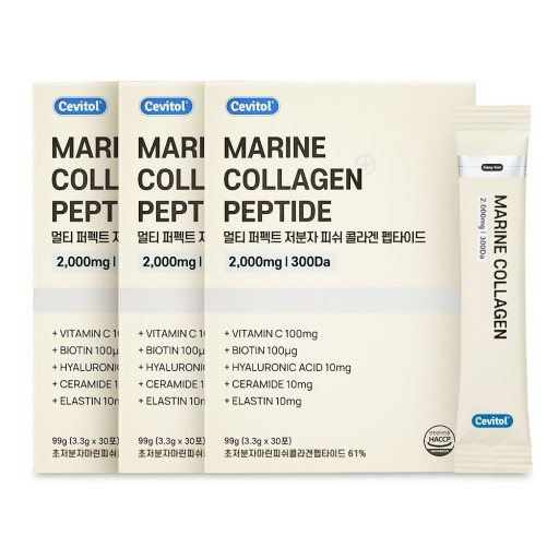 [1+1+1] セビトールマルチパーフェクトマリンコラーゲンペプチド(3.3g x 30P) 1ヶ月分 韓国食品 /CEVITOL