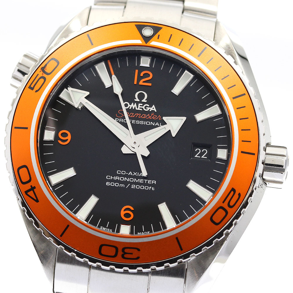 オメガ OMEGA 232.30.46.21.01.002 シーマスター プラネットオーシャン 600M コーアクシャル 自動巻き メンズ 良品 保証書付き_895552【中古】