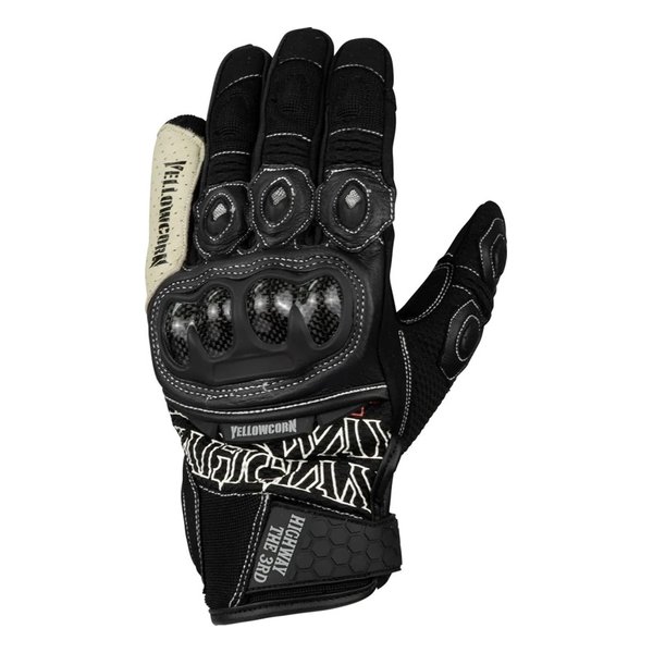 MESH GLOVE メッシュグローブ ブラックアイボリー/Lサイズ YG-353BK/IVL