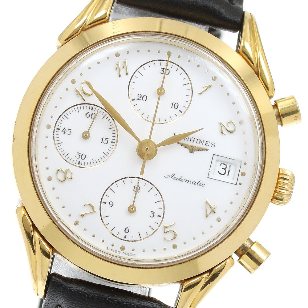 ロンジン LONGINES L4.642.2 デイト クロノグラフ 自動巻き メンズ _906639【中古】