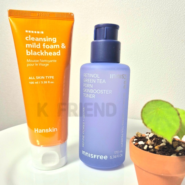 [2種セット構成]レチノールグリーンティーPDRNスキンブースタートナー170ml1個 + クレンジングマイルドフォーム＆ブラックヘッド100ml 4,798円