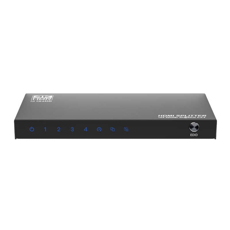 テック　4K60Hz対応 HDMI4分配器 ブラック　THDSP14D-4K60S2