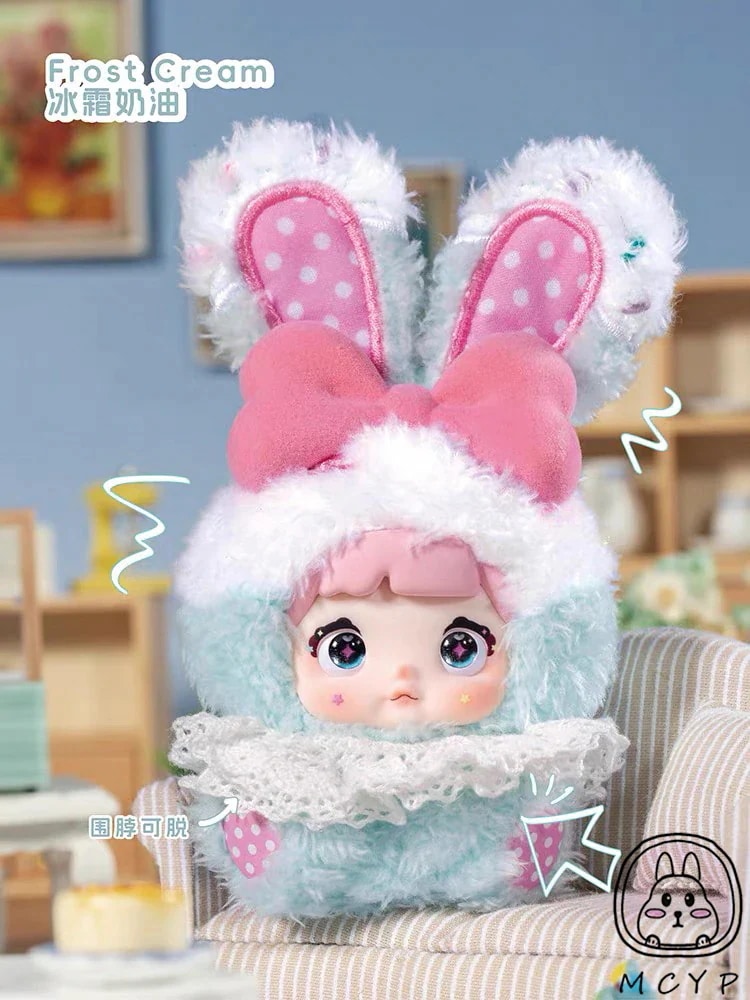 Nommi ぬいぐるみ マスコット 白ピンク うさぎ ベビースイート