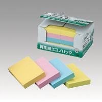 （まとめ買い）ポストイットリサイクル紙エコノパック 混色 6561-K 00031409 [x3]