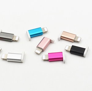 変換アダプタ 全7色Micro USB to iPhone