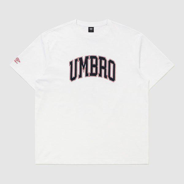 トレンドレタリングオーバーフィット半袖Tシャツ UR121CRS11 WHITE