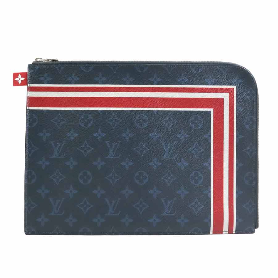 ルイ ヴィトン LOUIS VUITTON クラッチバッグ モノグラム コバルト ポシェットジュールGM/モノグラム コバルト ネイビー メンズ M61679 h31513a